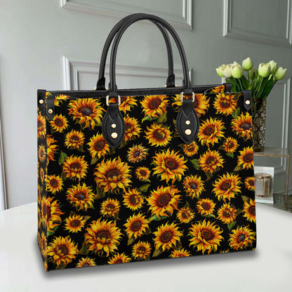 Sac en Cuir Brillant Sunburst Elegance