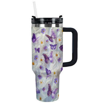 Shineful Glossy Tumbler Butterfly Garden