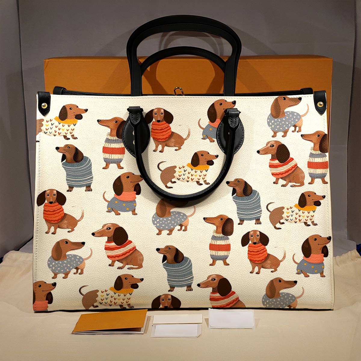 Shineful Leather Bag Dachshund Leather Bag Shineful Cute