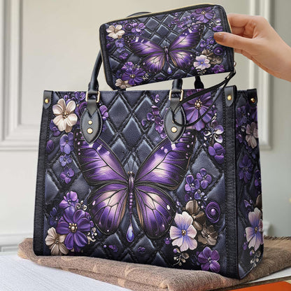 Shineful Leather Bag Lilac Serenity Butterfly