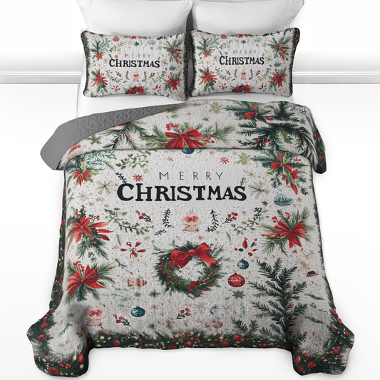 Shineful All Season Quilt 3-Piece Set - Christmas