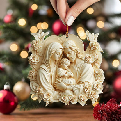 Shineful 2D Acrylic Ornament Blessed Family Holiday