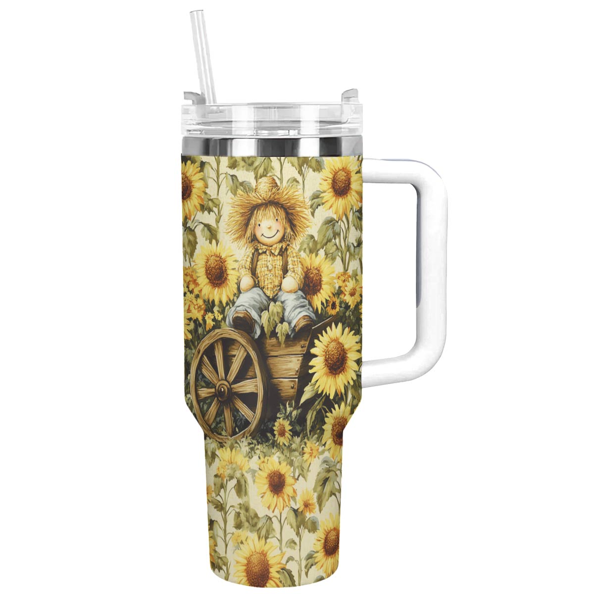 Shineful Tumbler Sunflower Scarecrow