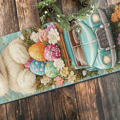 Shineful 2D Flat Print Quilted Table Runner - Easter Joy