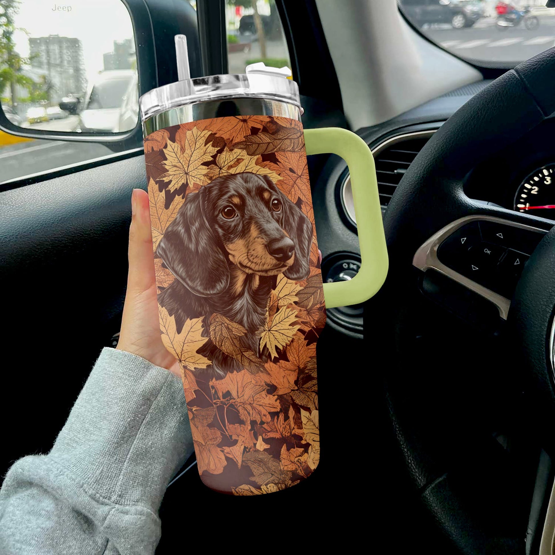 Dachshund Oz Shineful™ Tumbler Autumn Nl09