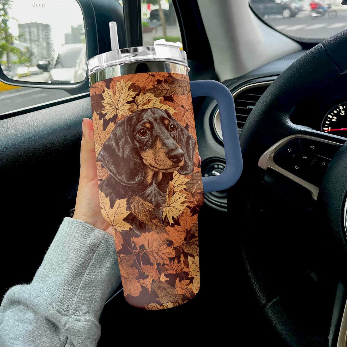 Dachshund Oz Shineful™ Tumbler Autumn Nl09 40 / Navy