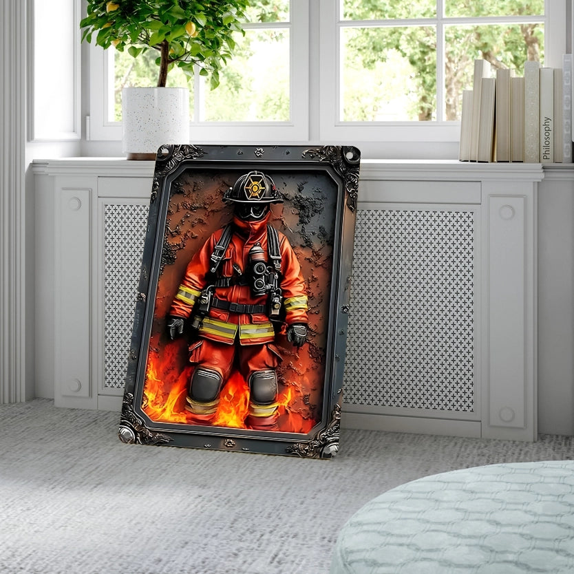 Shineful 2D Metal Sign Firefighter's Sacrifice