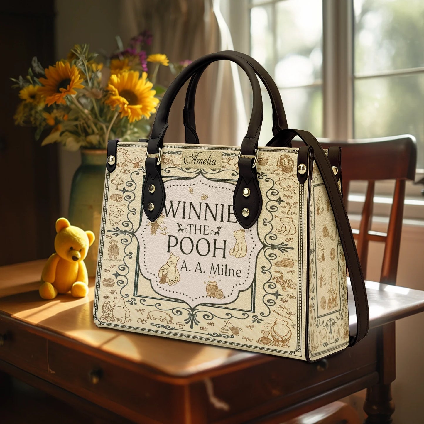 Shineful Leather Bag Pooh’s Timeless