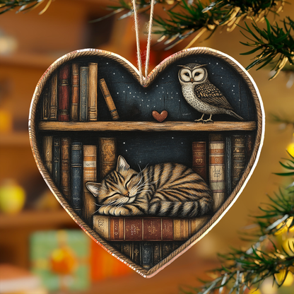 Shineful 2D Acrylic Ornament - Literary Hearts