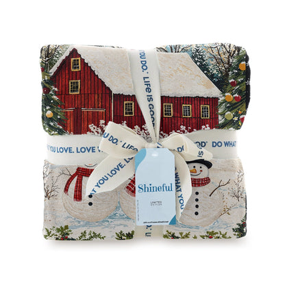 Shineful Fleece Blanket  Country Christmas Charm