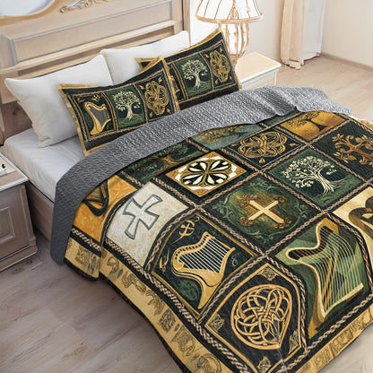 Shineful All Season Quilt 3-teiliges Set Celtic Irish Heritage