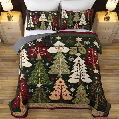 Shineful All Season Quilt 3-Piece Set Winter Woods