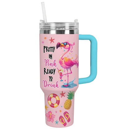 Shineful Tumbler Summer Flamingo Splash