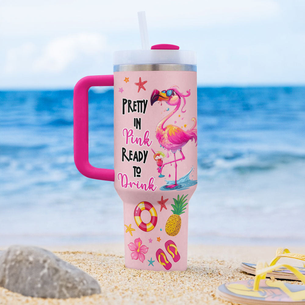 Shineful Tumbler Summer Flamingo Splash