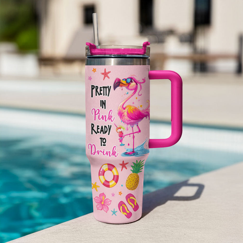 Shineful Tumbler Summer Flamingo Splash