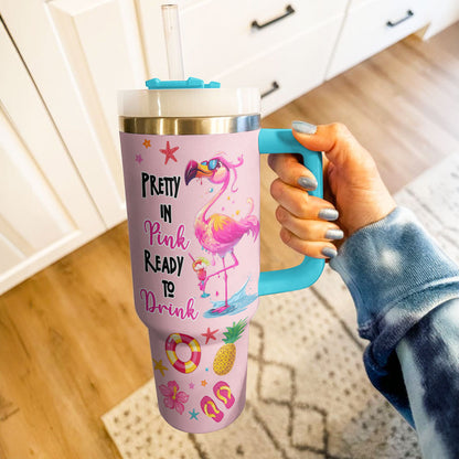 Shineful Tumbler Summer Flamingo Splash