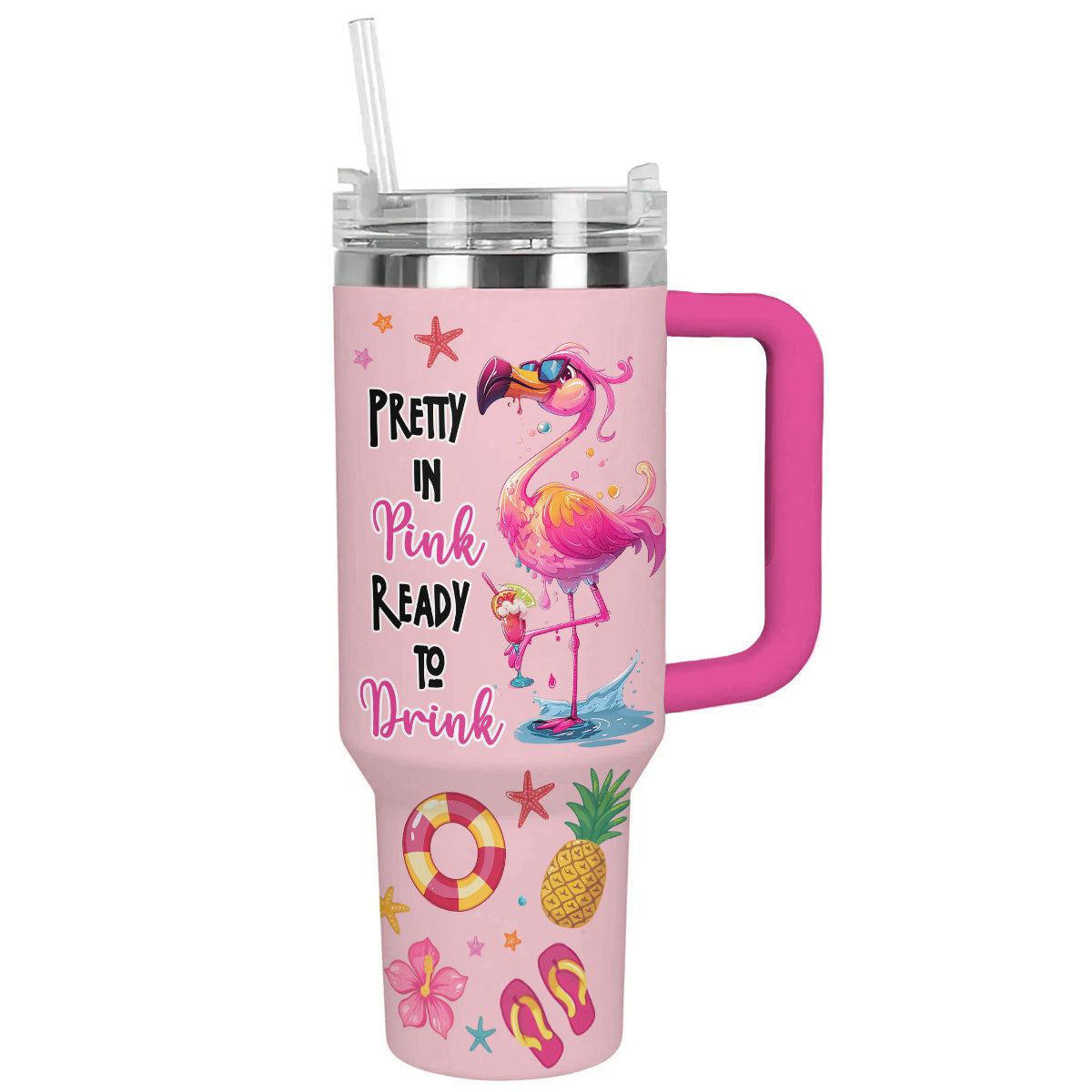 Shineful Tumbler Summer Flamingo Splash