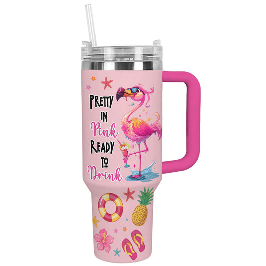 Shineful Tumbler Summer Flamingo Splash