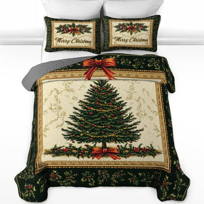 Shineful All Season Quilt 3-Piece Set Elegant Tree