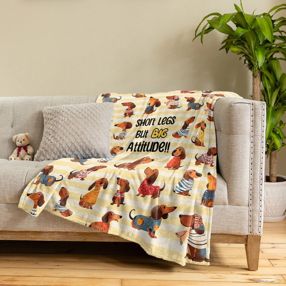 Shineful Fleece Blanket Big Attitude