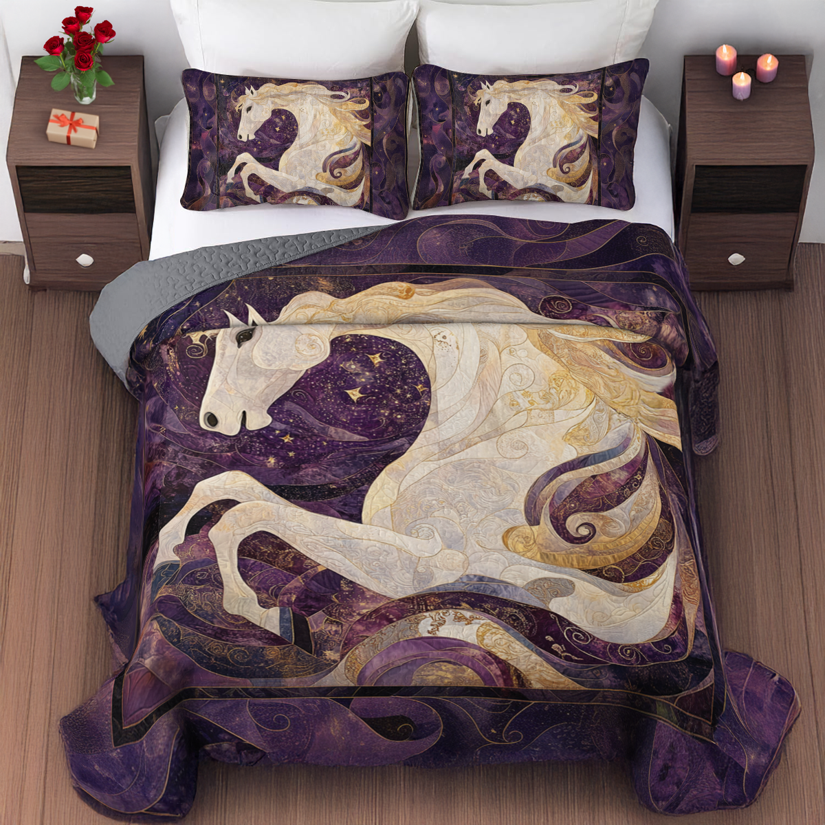 Shineful All Season Quilt 3-Piece Set - Celestial Elegance