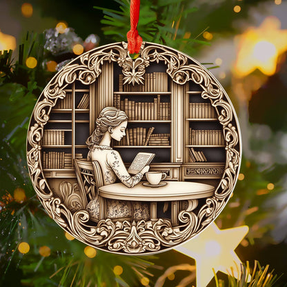 Shineful 2D Acrylic Ornament Bookworm's Dream