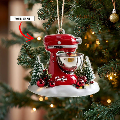 Shineful 2D Acrylic Ornament - Personalized Holiday Baker's Delight