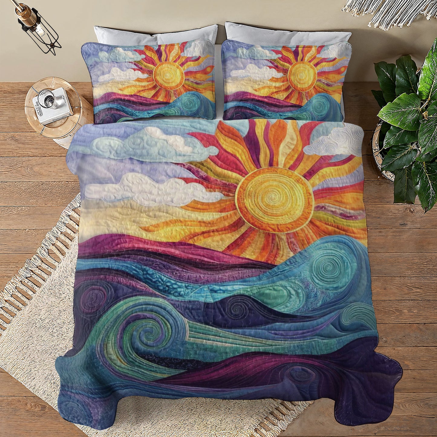 Shineful All Season Quilt 3-Piece Set Coastal Dreams