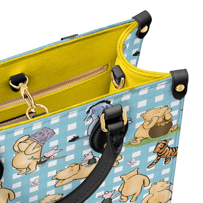 Shineful Leather Bag Winnie the Pooh Picnic