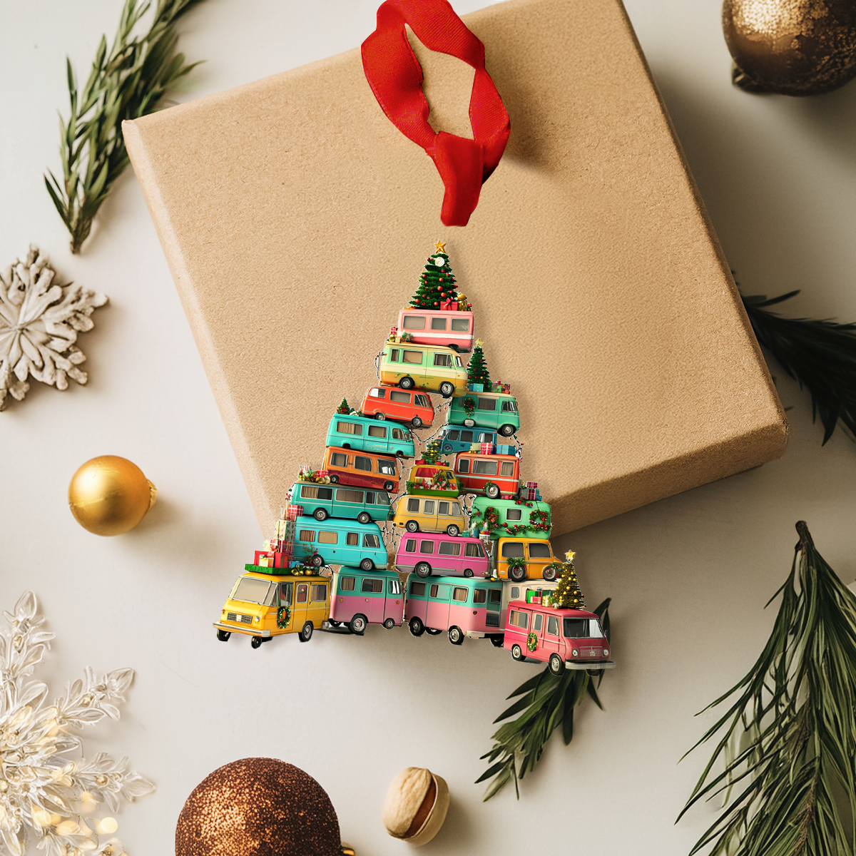 Shineful 2D Acrylic Ornament - Holiday Roadtrip