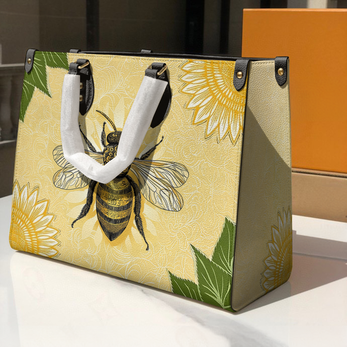 Sac en cuir brillant Bee &amp; Sunflower Luxe