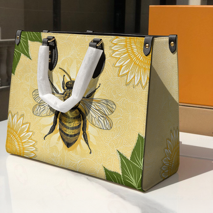 Shineful Leather Bag Bee & Sunflower Luxe