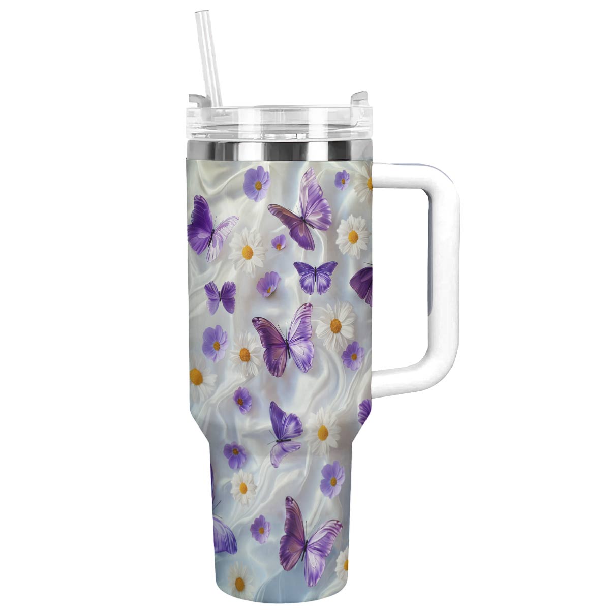 Shineful Glossy Tumbler Butterfly Garden