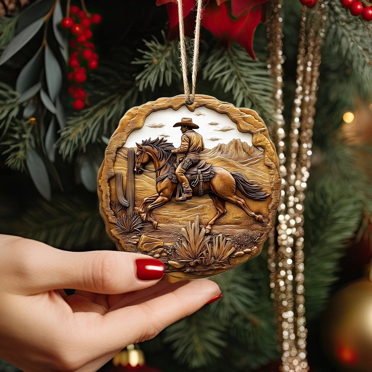 Shineful 2D Acrylic Ornament - Western Cowboy Adventure