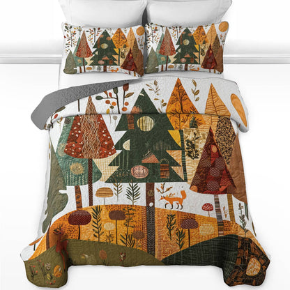 Shineful All Season Quilt 3-Piece Set - Whimsical Forest