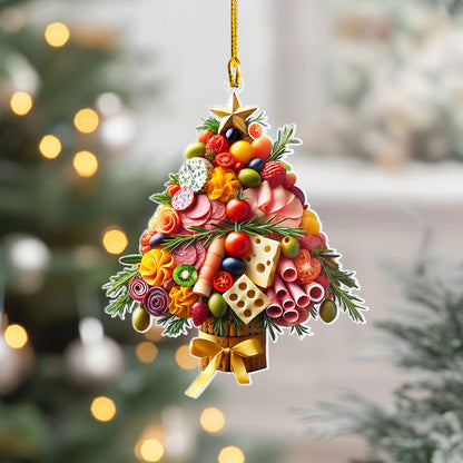 Shineful 2D Acrylic Ornament Festive Feast Tree