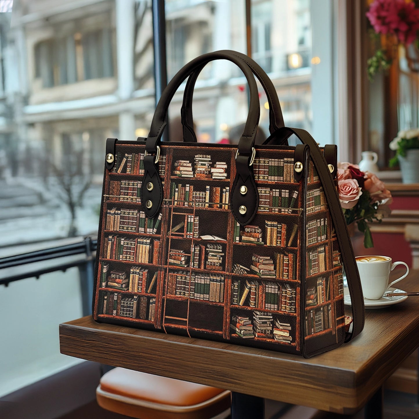 Shineful Leather Bag Reading Leather Bag Shineful Vintage Bookcase