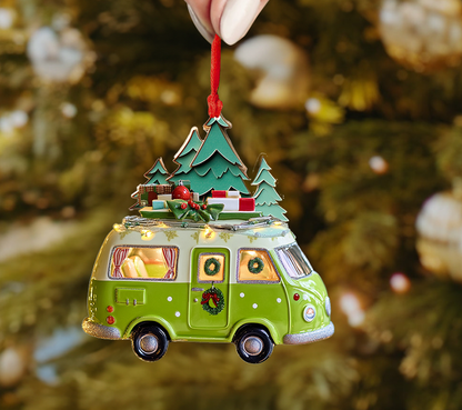 Shineful 2D Acrylic Ornament - Christmas Campers