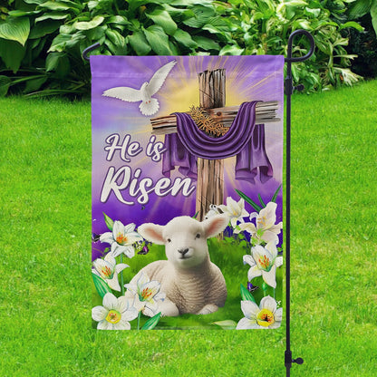 Shineful Garden Flag 12" x 18" Risen in Glory