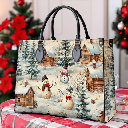 Shineful Leather Bag Snow Melody