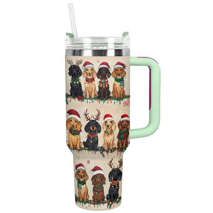 Shineful Tumbler Weihnachts-Dackelparty