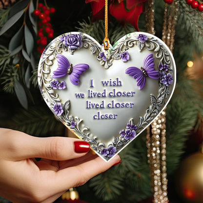 Shineful 2D Acrylic Ornament I Miss You