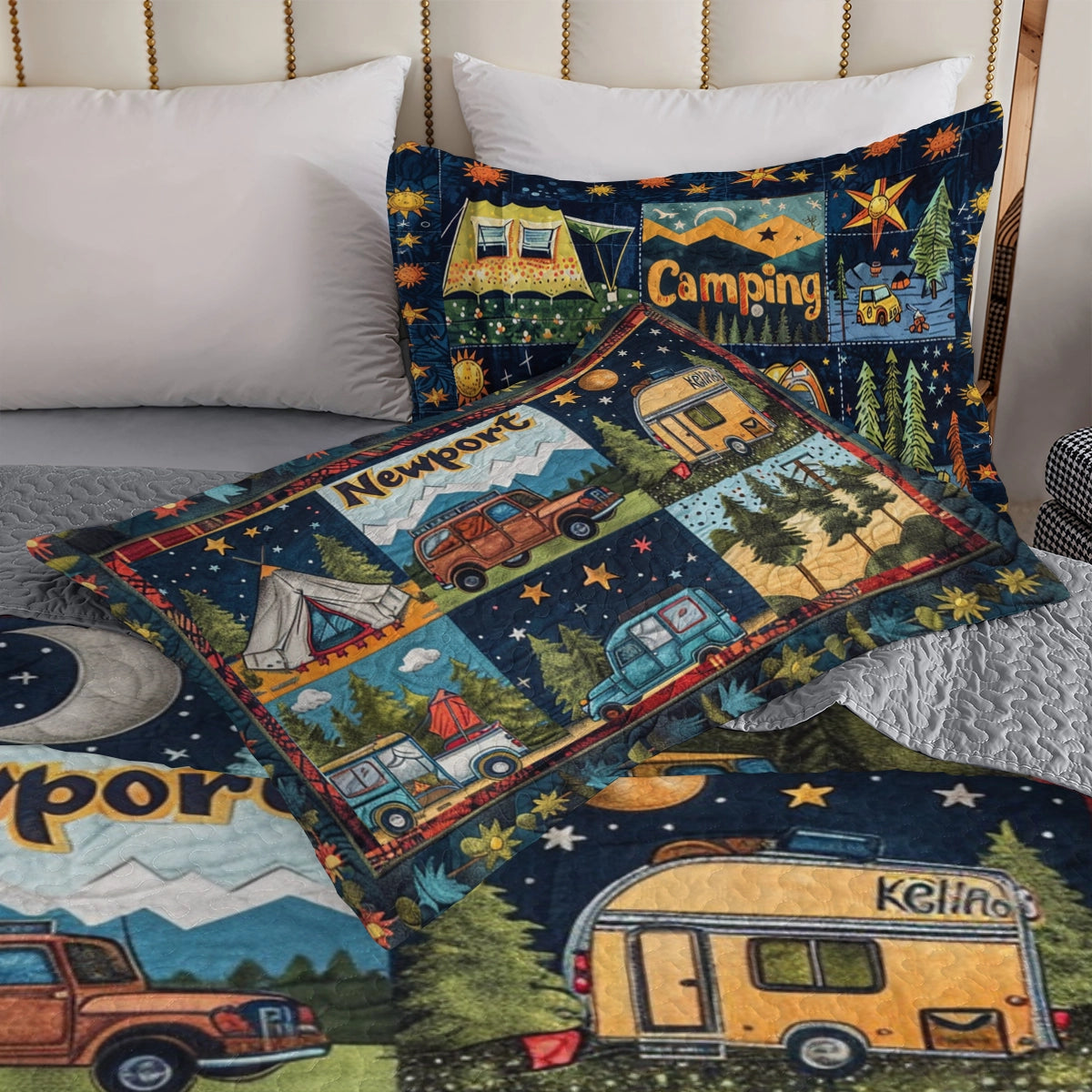 Shineful All Season Quilt 3-Piece Set Newport Camping Code