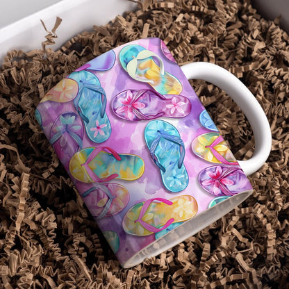 Tasse en céramique brillante Flipflop Fantasy