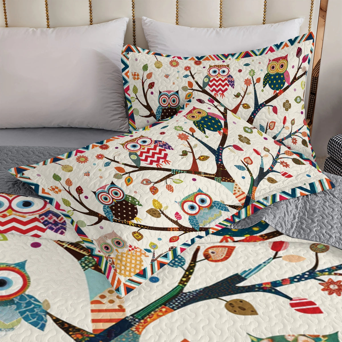 Shineful All Season Quilt 3-Piece Set Whimsy Owl