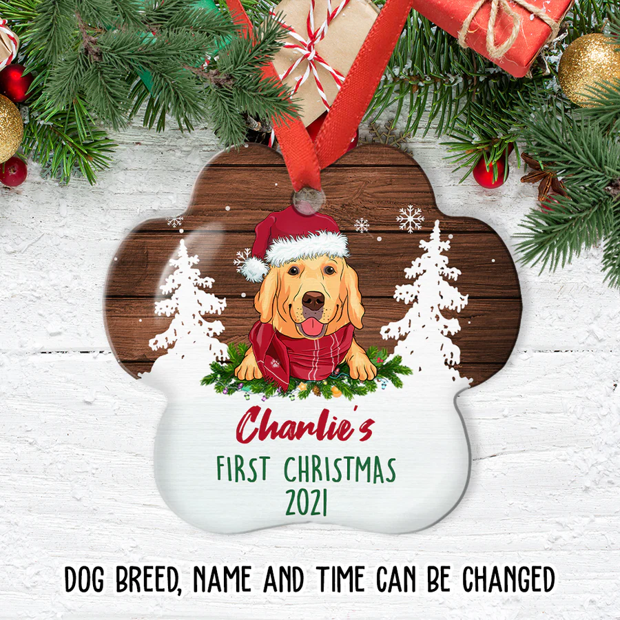 Dog‘s Christmas - Personalized Custom Aluminum Ornament