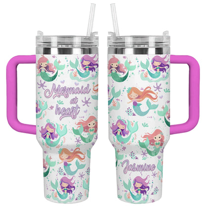 Shineful Tumbler Personalized Mermaid At Heart