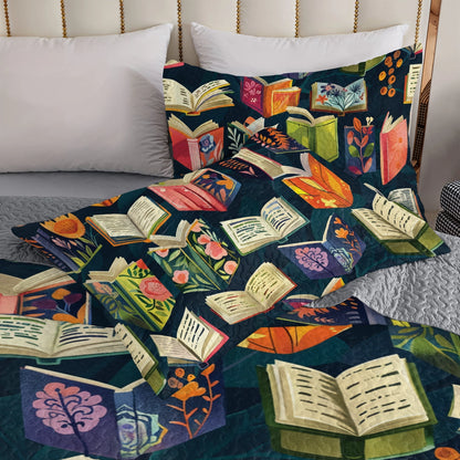 Shineful All Season Quilt 3-teiliges Set mit Lesebuch „Whiskers &amp; Wonders“