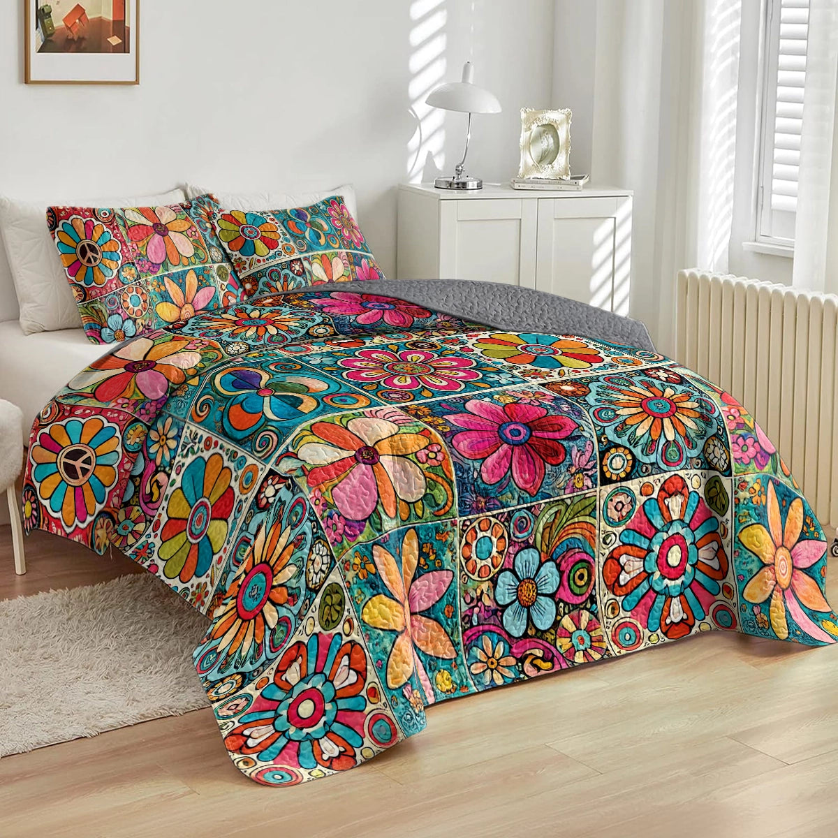 Shineful All Season Quilt 3-Piece Set - Hippie Dream