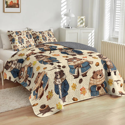 Shineful All Season Quilt 3-Piece Set - Snuggle Bear